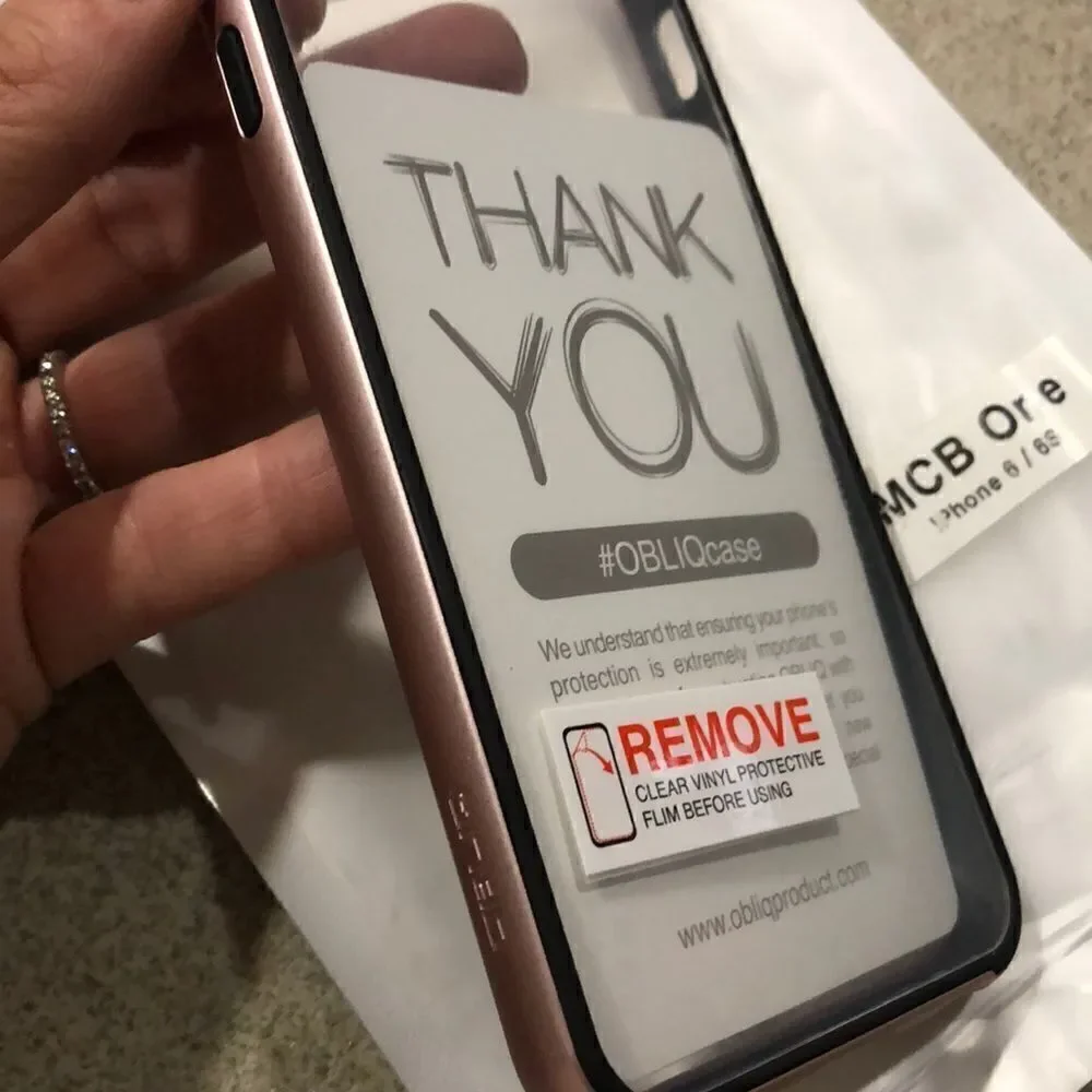 NiB Obliq Naked Rose Gold IPhone 6/6S case